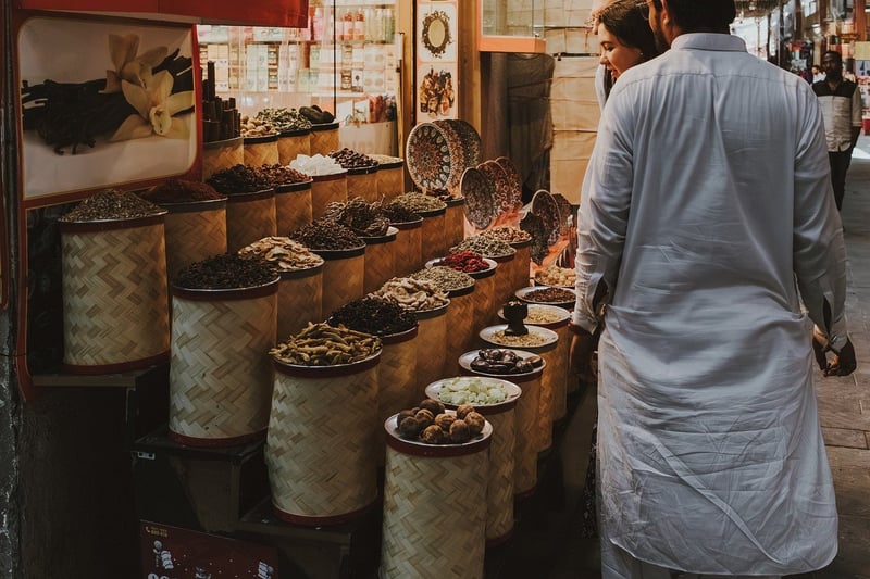 Herbs in market